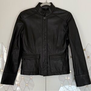 Mossimo Supply Co. Classic Black Leather Jacket size Medium